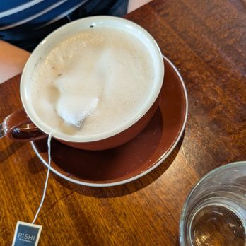 Pitango Bakery Cafe - Landon Fog - black tea with streamed milk, $5.85. - Cafes Near Me - Baltimore, Maryland Pitango Bakery Cafe - Landon Fog - black tea with streamed milk, $5.85. - Cafes Near Me - Baltimore, Maryland