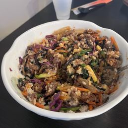 San San-Chae Bibimbap with bulgogi San San-Chae Bibimbap with bulgogi