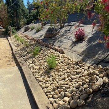 Natural Garden Landscape - The "hill", after - Tree Services Near Me