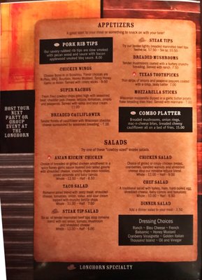 Menu photo 6 Longhorn Saloon & Grill Sundance, WY Menu photo 6 Longhorn Saloon & Grill Sundance, WY