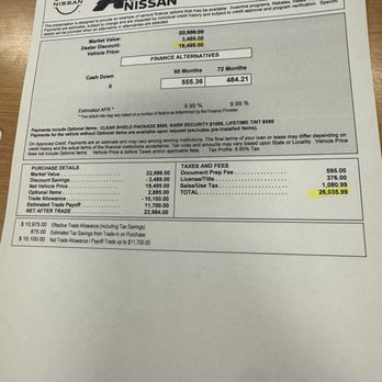 Avondale Nissan - This clearly says optional, yet they added it on the price after I clearly stated I decline all add ons. - Auto Parts & Supplies Near Me - Avondale, Arizona Avondale Nissan - This clearly says optional, yet they added it on the price after I clearly stated I decline all add ons. - Auto Parts & Supplies Near Me - Avondale, Arizona