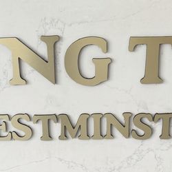 Logo in front of ordering counter