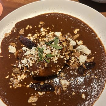 Jacinta de Mexico - Pollo mole con dátiles almendras - Mexican Near Me - Aventura, Florida Jacinta de Mexico - Pollo mole con dátiles almendras - Mexican Near Me - Aventura, Florida