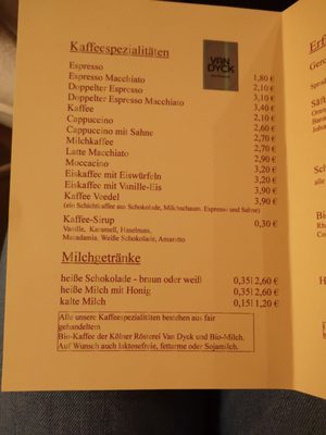 Menu photo 1 Caveedel Cologne, NW
