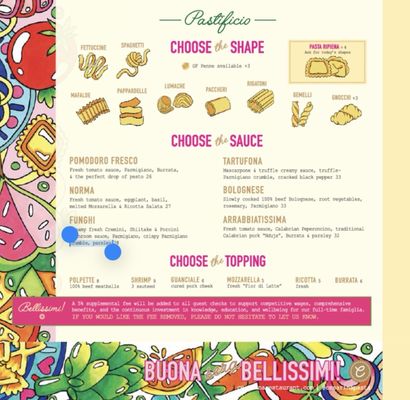 Menu photo 2 Cesarina San Diego, CA