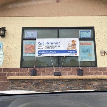VCA A Plus Animal Hospital - Curbside service sign with checkin details - Veterinarians Near Me - Reno, Nevada VCA A Plus Animal Hospital - Curbside service sign with checkin details - Veterinarians Near Me - Reno, Nevada