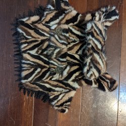 Twisted Mink - muticolored mink coat for small dog