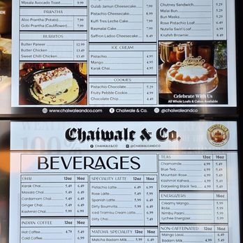 Chaiwale & Co - Menu 6/26 - Coffee & Tea Near Me - San Diego, California Chaiwale & Co - Menu 6/26 - Coffee & Tea Near Me - San Diego, California
