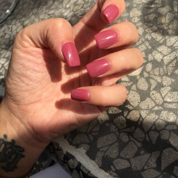 Sofia Grace Nail Boutique - A perfect full set w gel polish! Thanks Kim! - Nail Salons Near Me - Houston, Texas