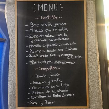 Pez Tortilla - Menu - Spanish Near Me - Madrid, M