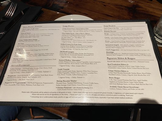 Menu photo 3 Our Table American Bistro Bargersville, IN Menu photo 3 Our Table American Bistro Bargersville, IN