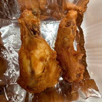 Thai BBQ & Noodle - wing tip on the right was counted as one piece! you can't even eat that! - Thai Near Me - Cypress, California Thai BBQ & Noodle - wing tip on the right was counted as one piece! you can't even eat that! - Thai Near Me - Cypress, California