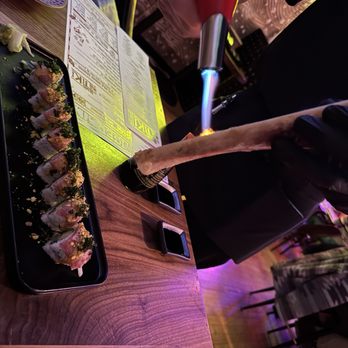 TigerLily - Shikotsu Roll with bone marrow melted on top - Japanese Near Me - Ferndale, Michigan