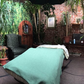 Eden Spa - One of 4 massage rooms with calming water fixture. - Day Spas Near Me - Denver, Colorado