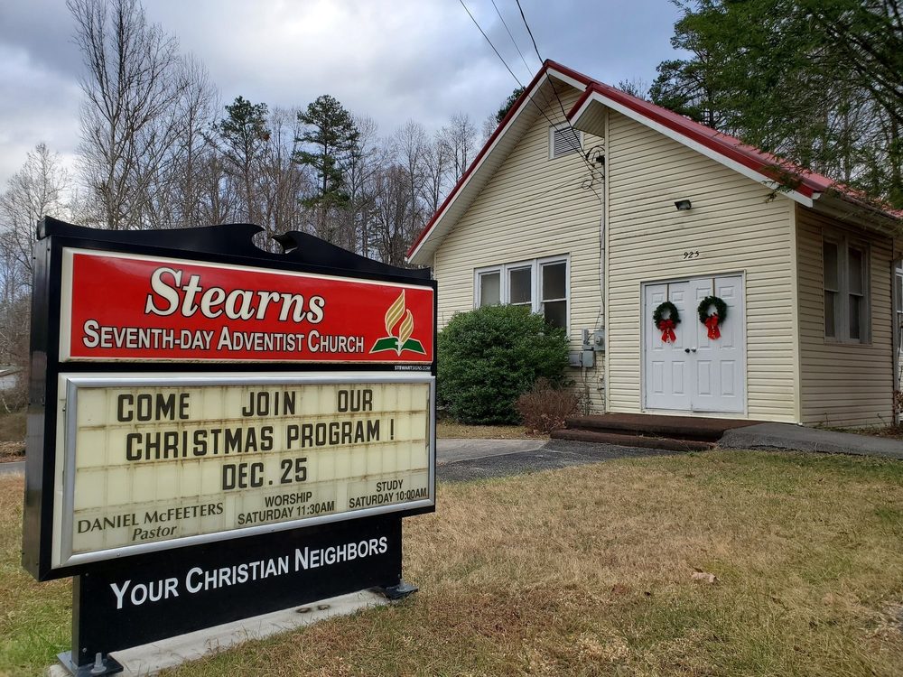 STEARNS SEVENTH DAY ADVENTIST CHURCH 925 S Hwy 1651, Whitley City