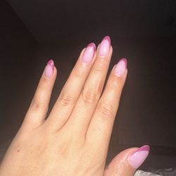 vogue nail spa near deland - Thin French with light pink base
