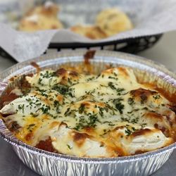 The PIZZA Shop - Baked Ziti and Garlic Knots- oh yeah!