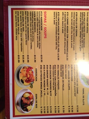 Menu photo 5 Mi Comalito Baltimore, MD
