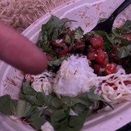 bowl with a 1/4 scoop of rice bowl with a 1/4 scoop of rice