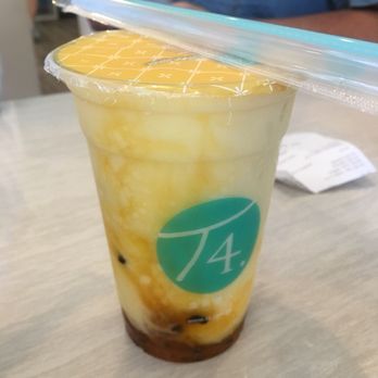 T4 - Peach smoothie with Boba - Bubble Tea Near Me - Sacramento, California T4 - Peach smoothie with Boba - Bubble Tea Near Me - Sacramento, California