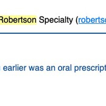 Robertson Specialty Pharmacy - a screenshot of a phone - Pharmacy Near Me - Los Angeles, California