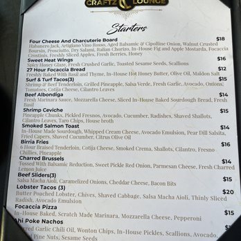 Craftz Lounge - Menu - Cocktail Bars Near Me - Riverside, California Craftz Lounge - Menu - Cocktail Bars Near Me - Riverside, California