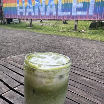 Wishing Well Coffee & Tea - Iced oat milk matcha - Coffee & Tea Near Me - Hanalei, Hawaii Wishing Well Coffee & Tea - Iced oat milk matcha - Coffee & Tea Near Me - Hanalei, Hawaii