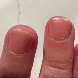 Looks like a child painted my nails!
