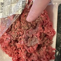 Hannaford - This meat looked fresh on the outside, but the inside was rotten and gray, it smelled rotten too.