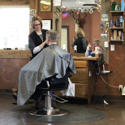 Valley Barber Shop - Here is Chris giving my husband a haircut