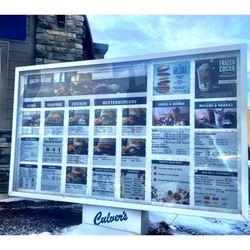 Culver's - Drive Thru Menu @ Culver's 111 S Randall Rd, St. Charles, IL  Burgers Chicken Fish Sandwiches Salads Mixers & Shakes etc. Cool!