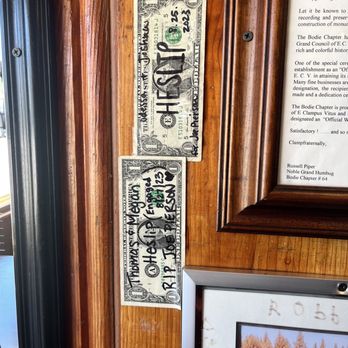 Rhino's Bar & Grille - Wall dollars - American Near Me - Bridgeport, California Rhino's Bar & Grille - Wall dollars - American Near Me - Bridgeport, California