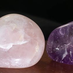 EarthForged Rock Shop - My pretty Pink Quartz and Amethyst stones