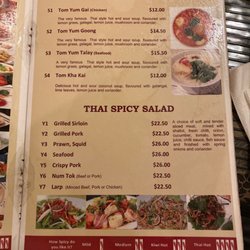Thai Marina - Menu