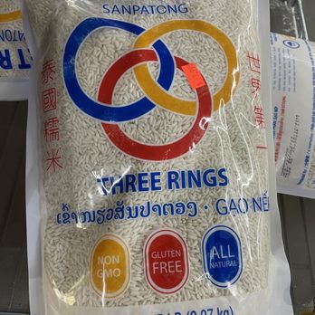 Saigon Market - Sticky Rice (aka "sweet rice" or "glutinous rice") - Thai and Lao staple! - International Grocery Near Me - Fayetteville, North Carolina