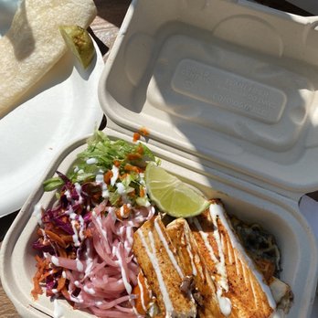 Shaka Tacoz - Bowl w fish - Mexican Near Me - Captain Cook, Hawaii Shaka Tacoz - Bowl w fish - Mexican Near Me - Captain Cook, Hawaii