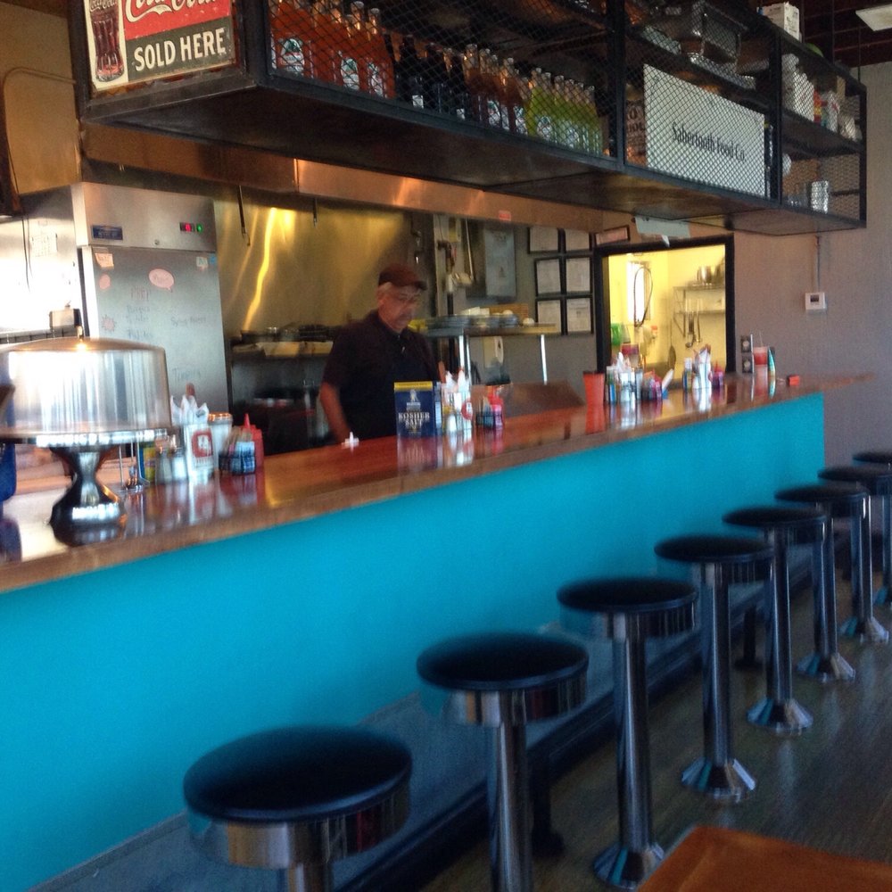 Sabertooth Food - View from my table near entrance. - New American Near Me - El Paso, Texas Sabertooth Food - View from my table near entrance. - New American Near Me - El Paso, Texas