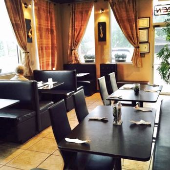 Charm Thai Cuisine - "Charming" corner booth for 2 by the window. - Thai Near Me - Warr Acres, Oklahoma