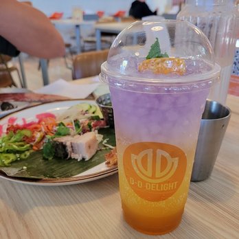 D-D Delight Restaurant - Calamansi Sparkling Drink (So good, will come back for this) - Asian Fusion Near Me - San Jose, California