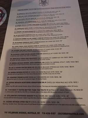 Menu photo 7 Colter Bay Buffalo, NY