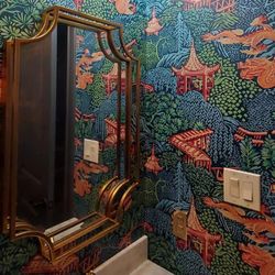 Martinez Best Installer - Colorful wallpaper installation (wallpapering) job