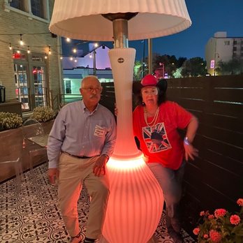 Battalion - George and Andrea with a very big lamp! - Italian Near Me - San Antonio, Texas