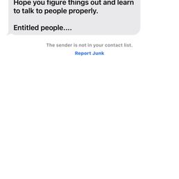 Text received after posting a review
