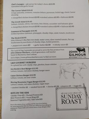 Menu photo 3 Laird & Dog Hotel Lasswade, MLN
