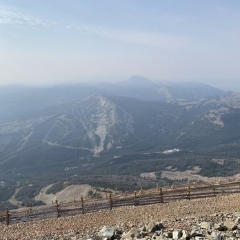 Big Sky Resort - The view through wildfire smog - Ski Resorts Near Me - Big Sky, Montana