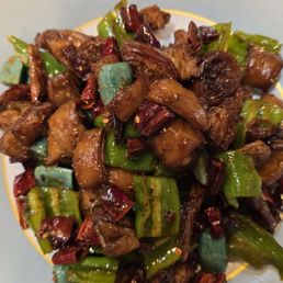 Mom's style stir fried pork intestines!