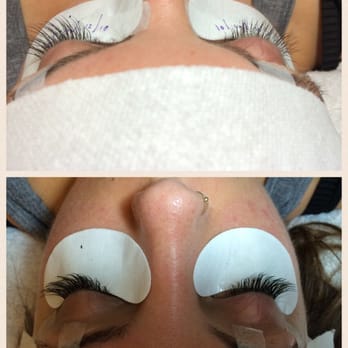 Lash Spot - Top half are my lashes before with a few already done on the left. Bottom half is the after! - Eyelash Service Near Me - San Francisco, California Lash Spot - Top half are my lashes before with a few already done on the left. Bottom half is the after! - Eyelash Service Near Me - San Francisco, California