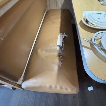 IHOP - Torn seats with tape goo - Breakfast & Brunch Near Me - Roseville, Michigan IHOP - Torn seats with tape goo - Breakfast & Brunch Near Me - Roseville, Michigan
