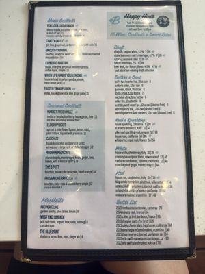 Menu photo 5 Bar West Richmond, VA