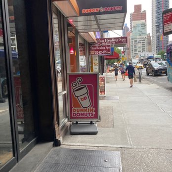 Dunkin' -  a coffee shop on a city street - Donuts Near Me - New York, New York